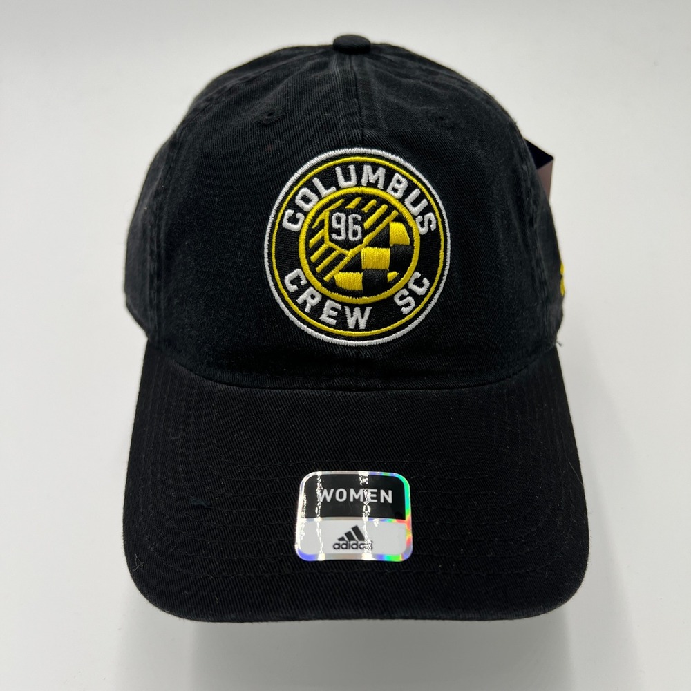 Adidas Columbus Crew SC‎ MLS Womens Baseball Cap Hat Black Adjustable NWT